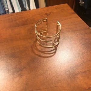 Gold cuff bracelet
